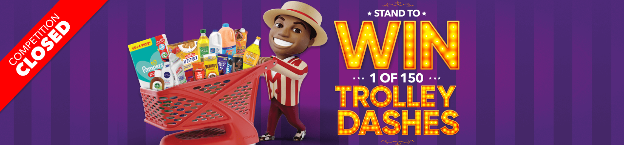 STAND TO WIN 1 OF 150 TROLLEY DASHES
