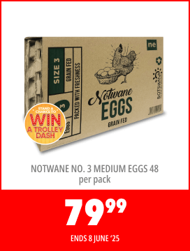 NOTWANE NO. 3 MEDIUM EGGS 48 PER PACK - 79,99