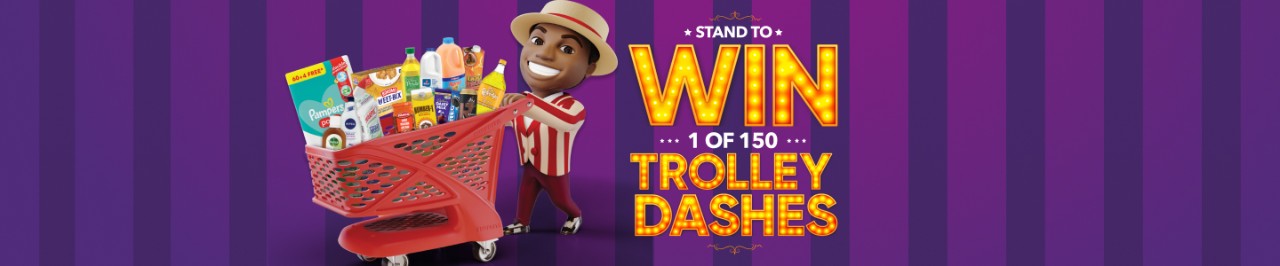 WIN ONE OF 150 TROLLEY DASHES