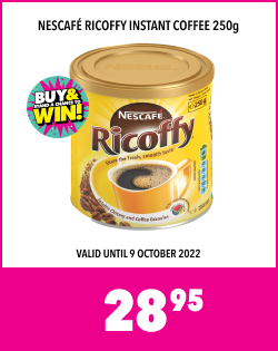 NESCAFE RICOFFY INSTANT COFFEE 250g, 28,95