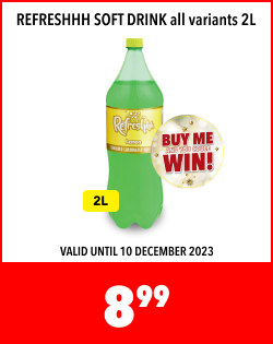 REFRESHHH SOFT DRINK ALL VARIANTS 2L, 8,99