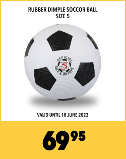 RUBBER DIMPLE SOCCER BALL SIZE 5, 69,95