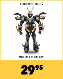 ROBOT WITH LIGHTS, 29,95