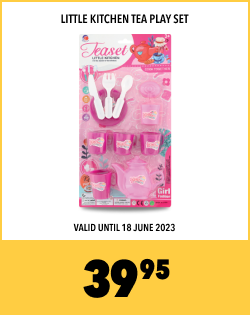 LITTLE KITCHEN TEA PLAY SET, 39,95