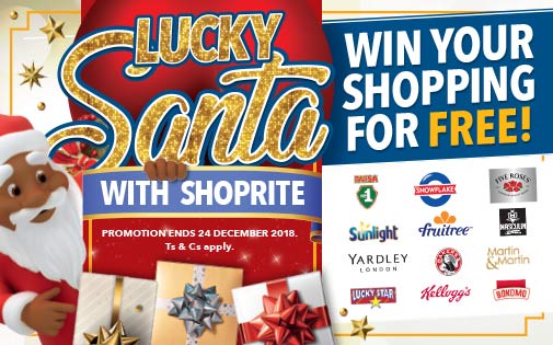 LUCKY SANTA WITH SHOPRITE LUCKY SANTA WITH SHOPRITE
