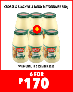 CROSSE & BLACKWELL TANGY MAYONNAISE 750g, 6 FOR P170