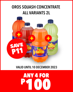 OROS SQUASH CONCENTRATE ALL VARIANTS 2L, ANY 4 FOR P100