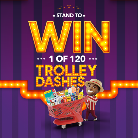 Stand to win 1 of 120 Trolley Dashes