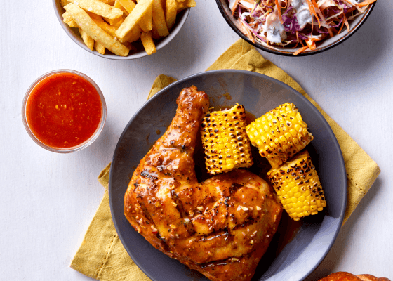 Peri-Peri Grilled Quarter Chicken Meal
