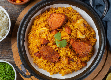 Colourful Jollof Rice: A flavourful African dish