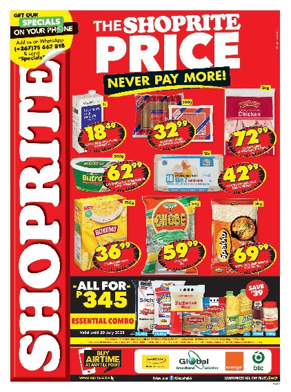 specials leaflet