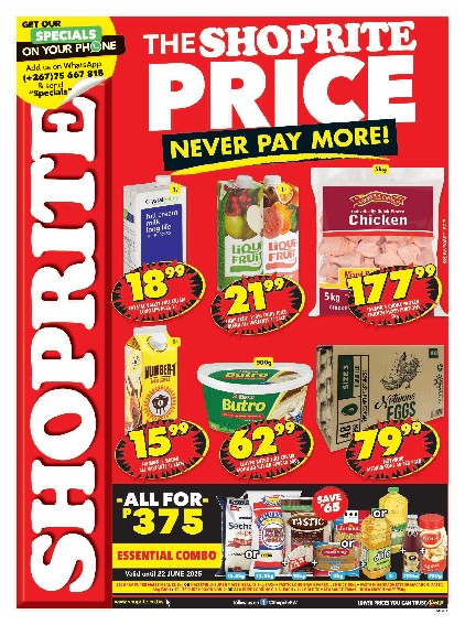 specials leaflet