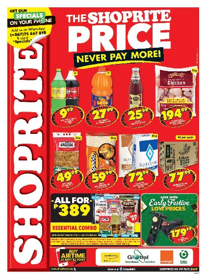 specials leaflet