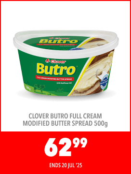 CLOVER BUTRO FULL CREAM MODIFIED BUTTER 500 g