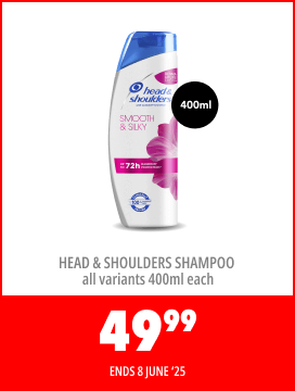 Head and Shoulders shampoo