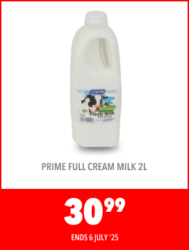 PRIME FULL CREAM MILK 2L