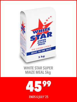 WHITE STAR SUPER MAIZE MEAL 5KG