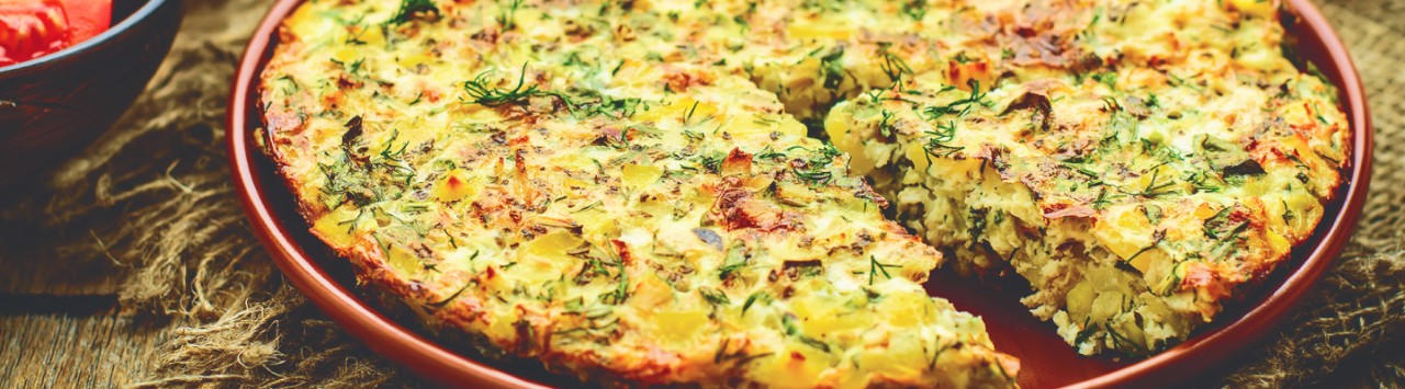 Chicken and Pea Frittata