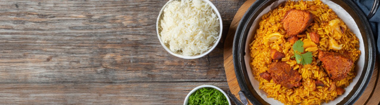Colourful Jollof Rice: A flavourful African dish