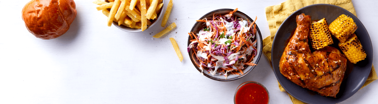 Peri-Peri Grilled Quarter Chicken Meal